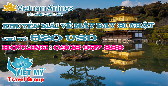 Vietnam airlines khuyến mãi vé máy bay đi Nhật