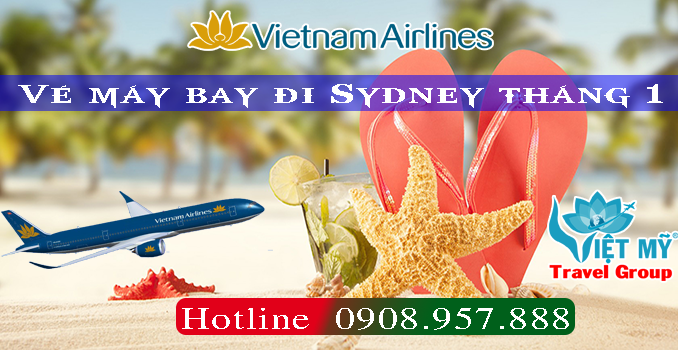 Vé máy bay đi Sydney tháng 1 Vietnam Airlines
