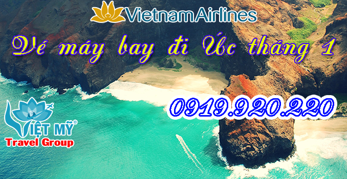 vé máy bay đi Úc tháng 1 Vietnam Airlines