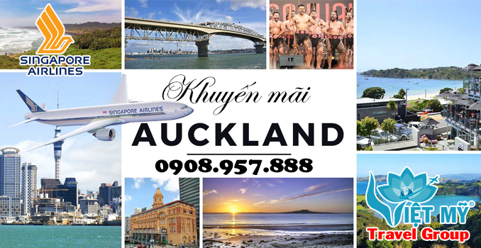 Singapore Airlines khuyến mãi đi Auckland