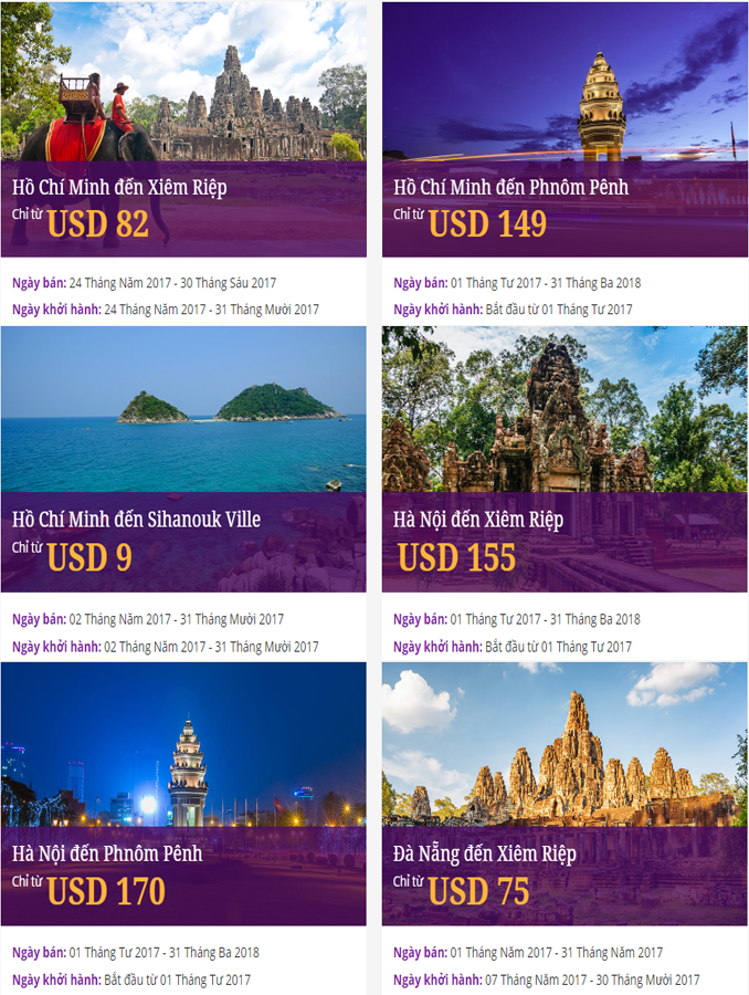 Khuyến mãi đi cam-pu-chia của cambodia angkok air