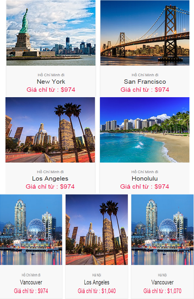 bảng giá vé đi mỹ china airlines