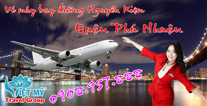 Vé máy bay đường Nguyễn Kiệm quận Phú Nhuận