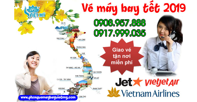 Vé máy bay tết 2019 giá tốt nhất tại Việt Mỹ