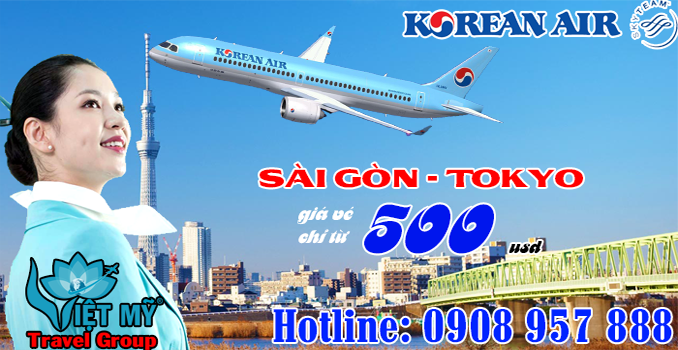 Khuyến mãi Sài Gòn đi Nhật Bản hãng Korean Air