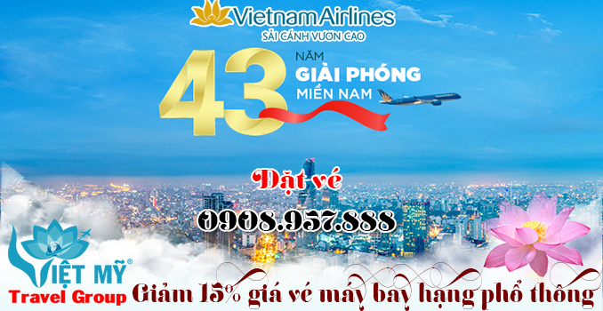 Khuyến mãi mừng đại lễ 30/4 hãng Vietnam Airlines