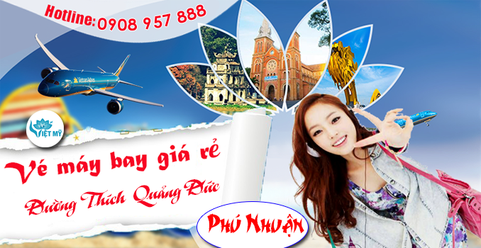 Vé máy bay đường Thích Quảng Đức quận Phú Nhuận