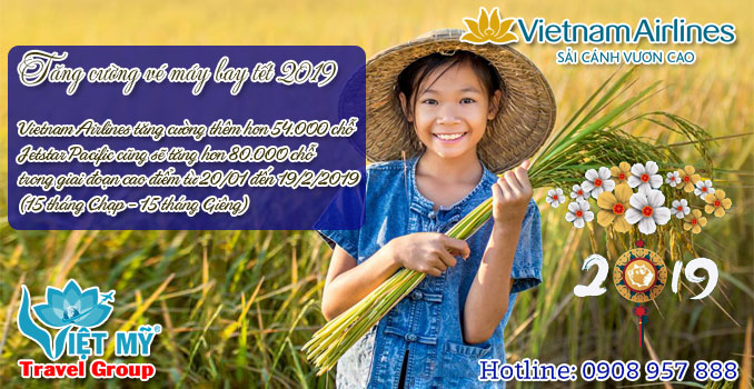 Vietnam Airlines tăng cường vé tết 2019