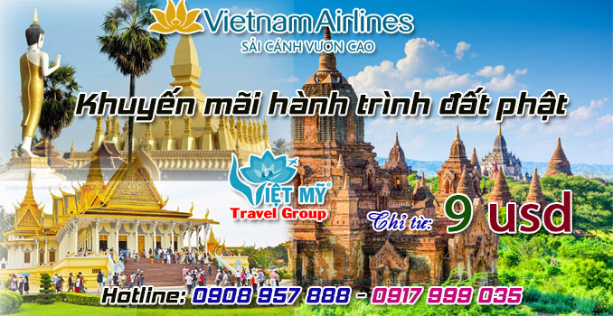 Khuyến mãi hành trình đất phật Vietnam Airlines