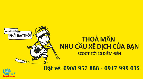 Scoot Khuyến mãi Phải Bay Thôi tới 20 điểm đến giá vé chỉ từ 850k