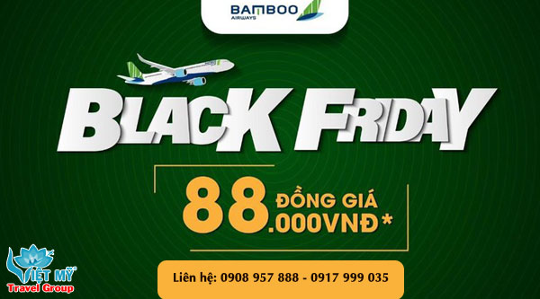 Bamboo Airways ưu đãi Black Friday đồng giá 88,000 đồng