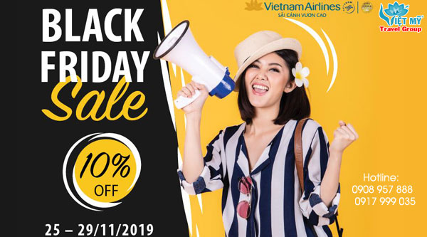 Black Friday - Vietnam Airlines giảm 10% giá vé trên toàn mạng bay