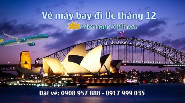 Vé máy bay giá rẻ đi Úc tháng 12 Vietnam Airlines