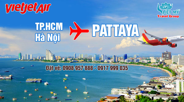 Vietjet Air mở đường bay thẳng đến Pattaya khởi hành trong tháng 12.2019