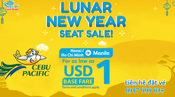 Cebu Pacific khuyến mãi Tết 2020 đi Philippines giá vé chỉ từ 1 USD