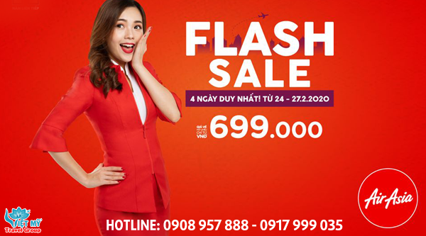 AirAsia khuyến mãi Flash Sale chỉ trong 4 ngày
