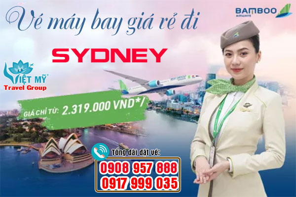 Vé máy bay giá rẻ đi Sydney Bamboo Airways