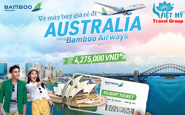 Vé máy bay giá rẻ đi Úc Bamboo Airways