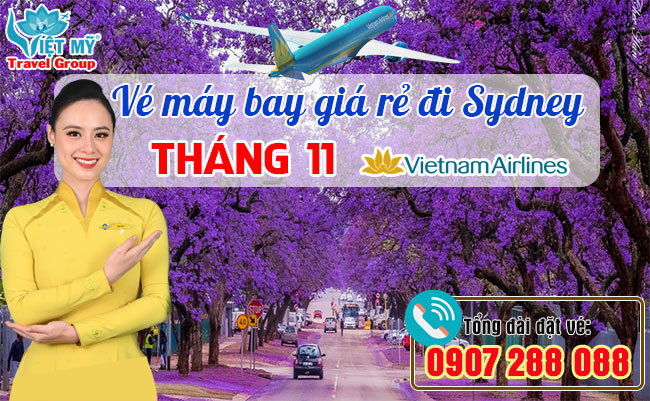 Vé máy bay giá rẻ đi Sydney tháng 11 Vietnam Airlines