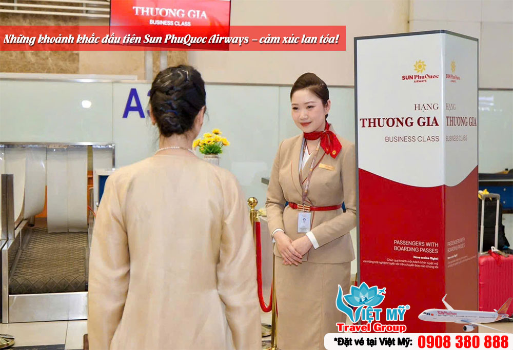 Sun PhuQuoc Airways ĐÃ CHÍNH THỨC CẤT CÁNH - cùng tham khảo những hình ảnh về chuyến bay đầu tiên của hãng!