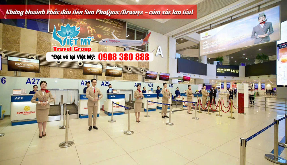 Sun PhuQuoc Airways ĐÃ CHÍNH THỨC CẤT CÁNH - cùng tham khảo những hình ảnh về chuyến bay đầu tiên của hãng!