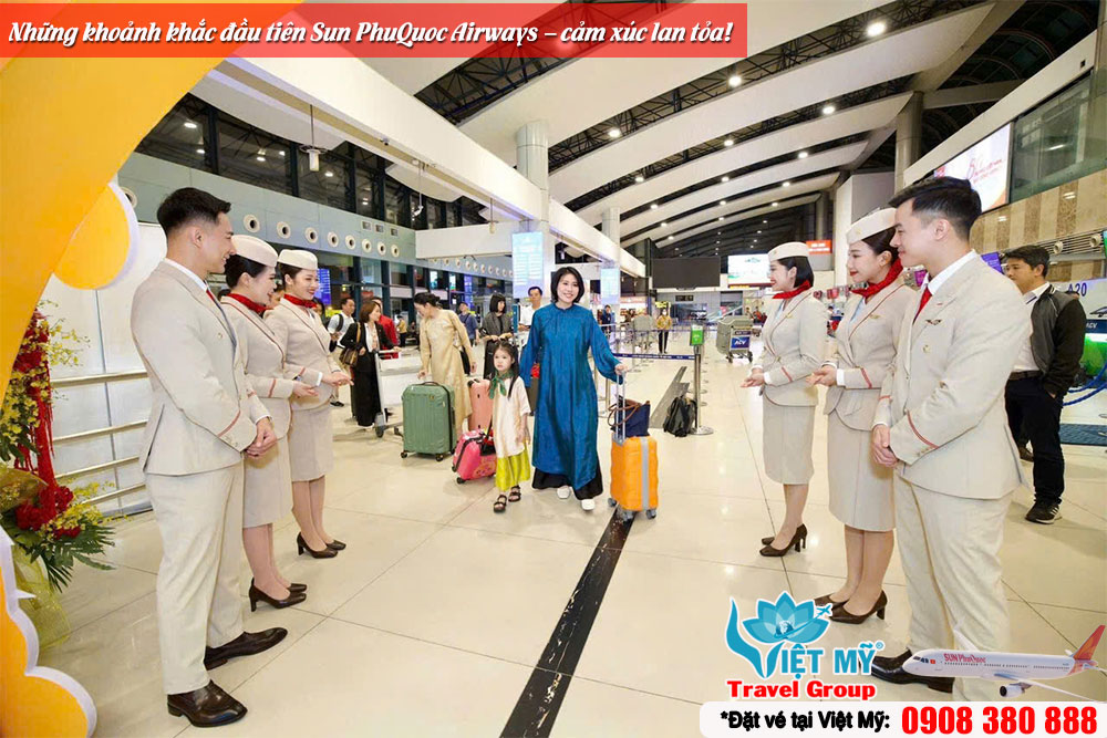 Sun PhuQuoc Airways ĐÃ CHÍNH THỨC CẤT CÁNH - cùng tham khảo những hình ảnh về chuyến bay đầu tiên của hãng!