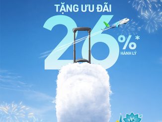 Ưu đãi hành lý Bamboo Airways đầu năm 2026 - Giảm đến 26%
