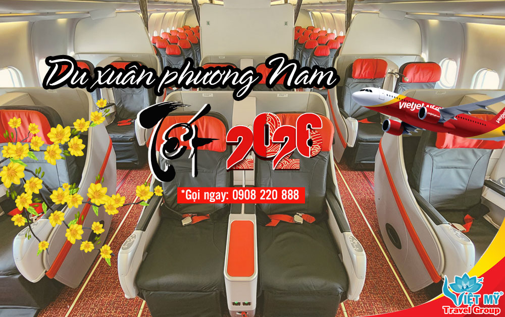 Du xuân phương Nam Tết 2026 chỉ từ 0 đồng cùng Vietjet Air