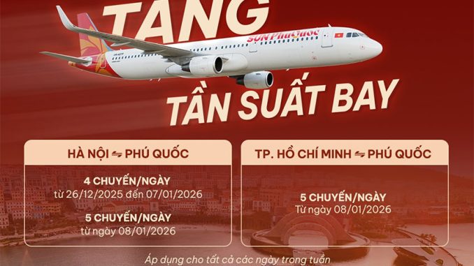 Tăng tốc đến Phú Quốc từ hãng Sun PhuQuoc Airways
