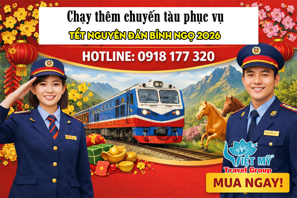 Chạy thêm chuyến tàu phục vụ Tết Nguyên đán Bính Ngọ 2026