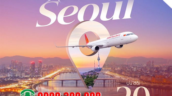 Ưu đãi 20% vé Phú Quốc - Seoul cùng Sun PhuQuoc Airways