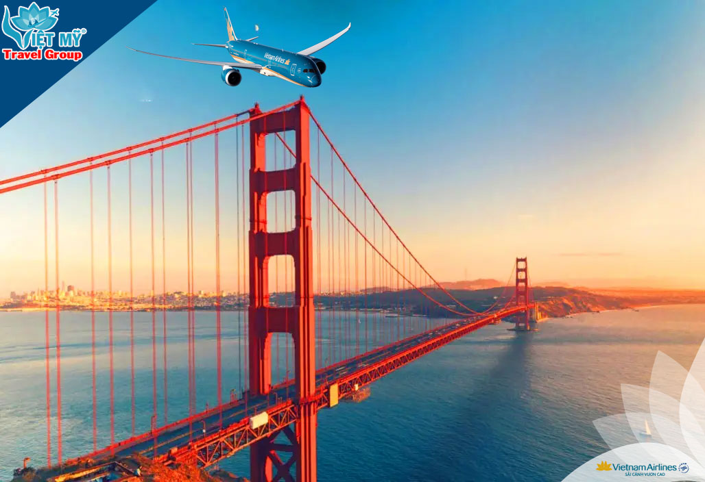 Vietnam Airlines Ưu đãi vé Mỹ khứ hồi chỉ từ 27.799.000 VNĐ đã gồm thuế phí!