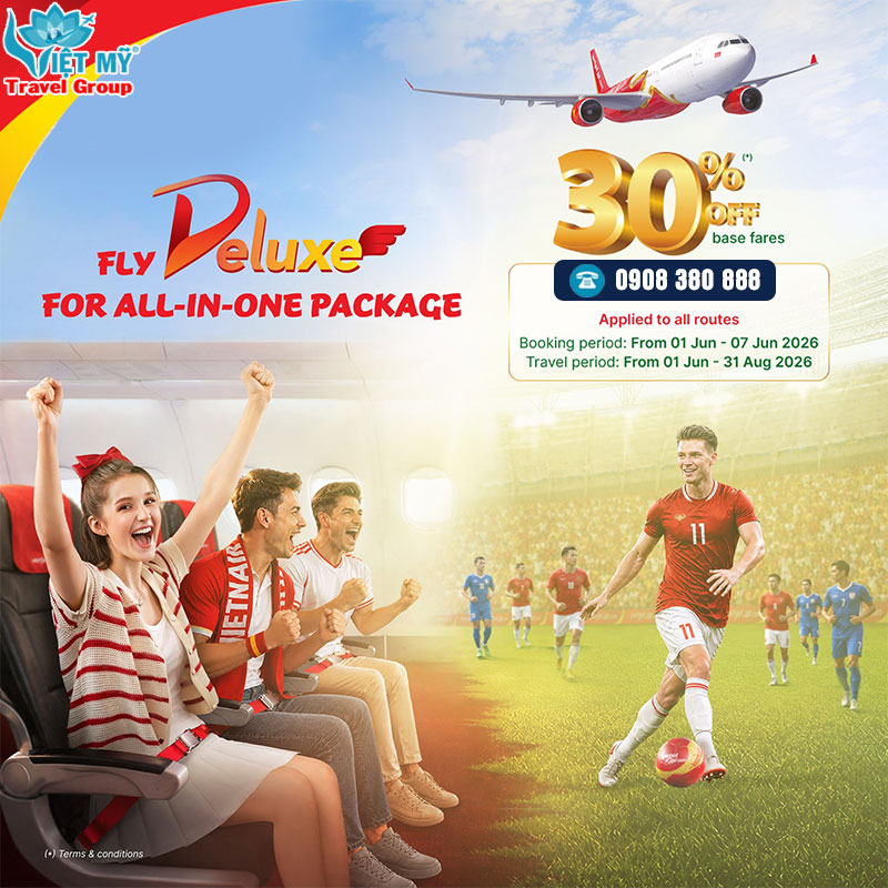 Vietjet Air tung ưu đãi giảm 30% phí Deluxe cho hành trình đến Praha Cộng hòa Séc