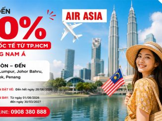 AirAsia giảm đến 20% vé quốc tế từ TP.HCM đi Đông Nam Á