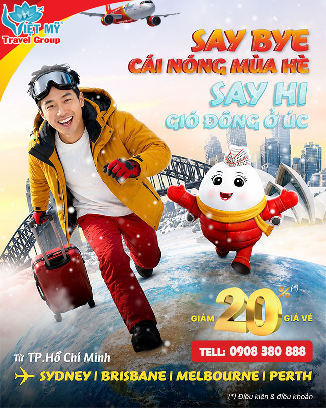 Bay Úc mùa đông cùng Vietjet - GIẢM 20% giá vé quốc tế