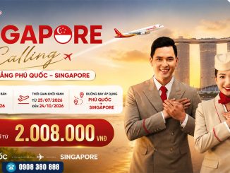Bay thẳng Phú Quốc - Singapore chỉ từ 2.008.000 đồng cùng Sun PhuQuoc Airways