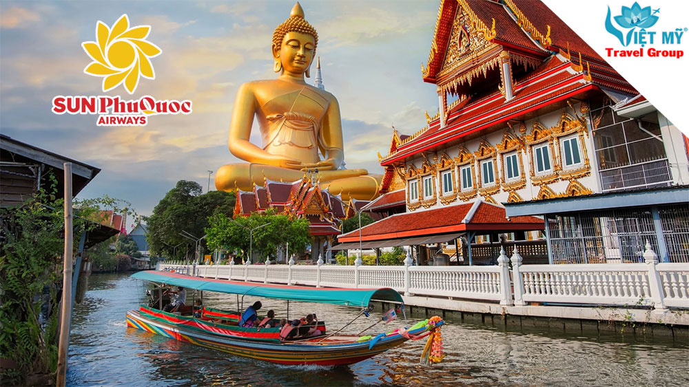 Ưu đãi 20% vé máy bay Phú Quốc - Bangkok cùng Sun PhuQuoc Airways