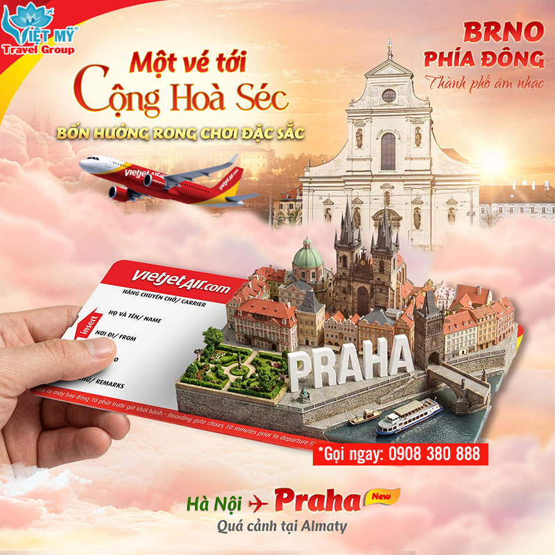 Vé máy bay Vietjet đi Praha - Chạm đến thủ đô Cộng hòa Séc