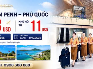 Air Cambodia ưu đãi vé Phnom Penh – Phú Quốc chỉ từ 3 USD