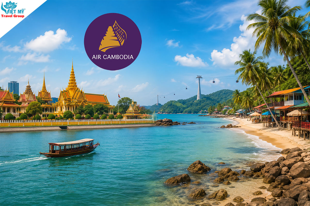 Air Cambodia ưu đãi vé Phnom Penh – Phú Quốc chỉ từ 3 USD