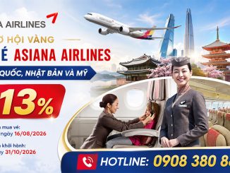 Cơ hội vàng săn vé Asiana Airlines đi Hàn Quốc, Nhật Bản và Mỹ!