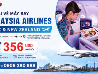 Hãng Malaysia Airlines ưu đãi vé đi Úc và New Zealand chỉ từ 356 USD/khứ hồi