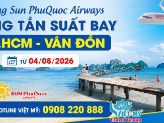 Sun PhuQuoc Airways tăng tần suất bay TpHCM - Vân Đồn