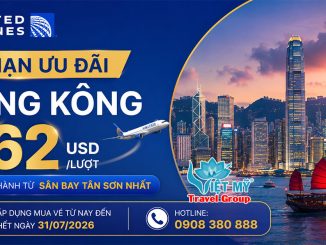 United Airlines gia hạn ưu đãi vé đi Hồng Kông - giá từ 62 USD/lượt!