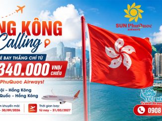 Bay thẳng Hồng Kông cùng Sun PhuQuoc Airways, giá chỉ từ 2.340.000 VNĐ