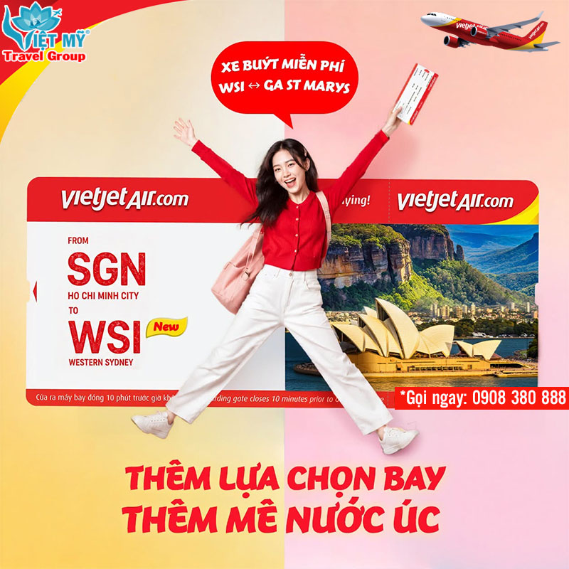 Bay thẳng Western Sydney cùng Vietjet từ 09/01/2027