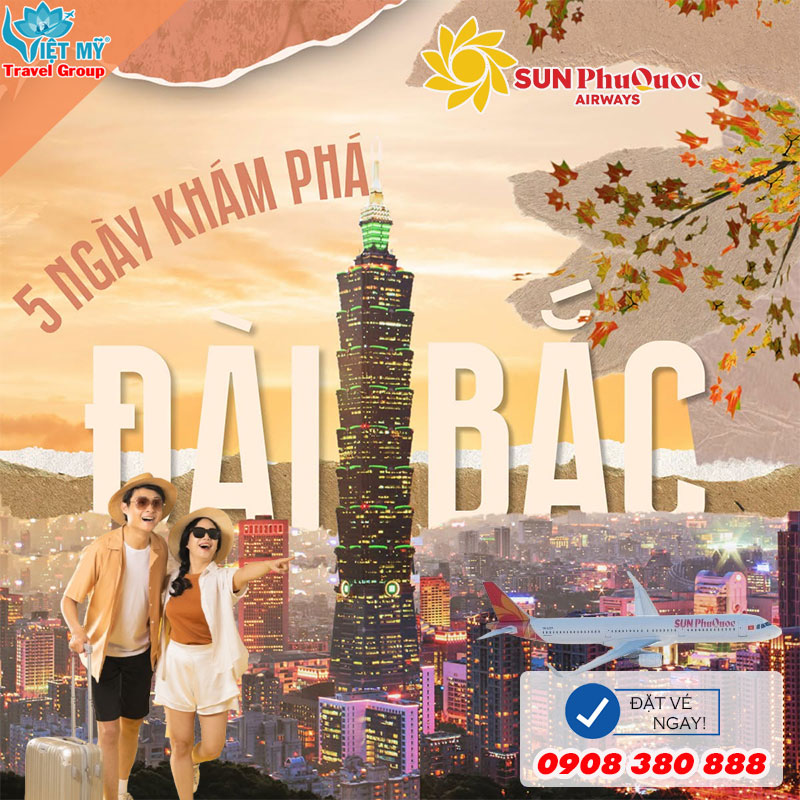 Du lịch Đài Loan mùa thu: Bay thẳng từ Phú Quốc từ 6.108.000 đồng/khứ hồi!