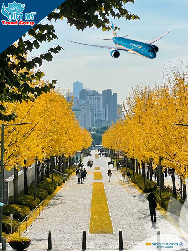 Vietnam Airlines ưu đãi vé đi Hàn Quốc mùa thu từ 7.024.666 VND