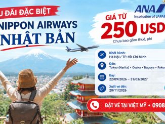 ANA ưu đãi vé đi Nhật từ 250 USD - ghé Tokyo, Osaka, Nagoya, Fukuoka