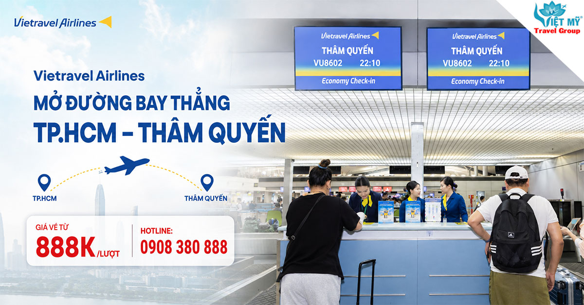 Bay thẳng TPHCM - Thâm Quyến, vé chỉ từ 888.000đ/lượt!